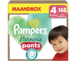 Pampers Harmonie Pants Maat 4, 168 Luierbroekjes, 9kg-15kg