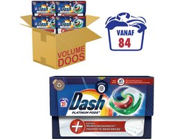 Dash Platinum Pods +Vlekverwijderingskracht - Waspods - 4 x 21 Wasbeurten Voordeelverpakking