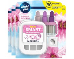 4x Ambi Pur 3volution Starterkit Vleugje Bloesem 20 ml
