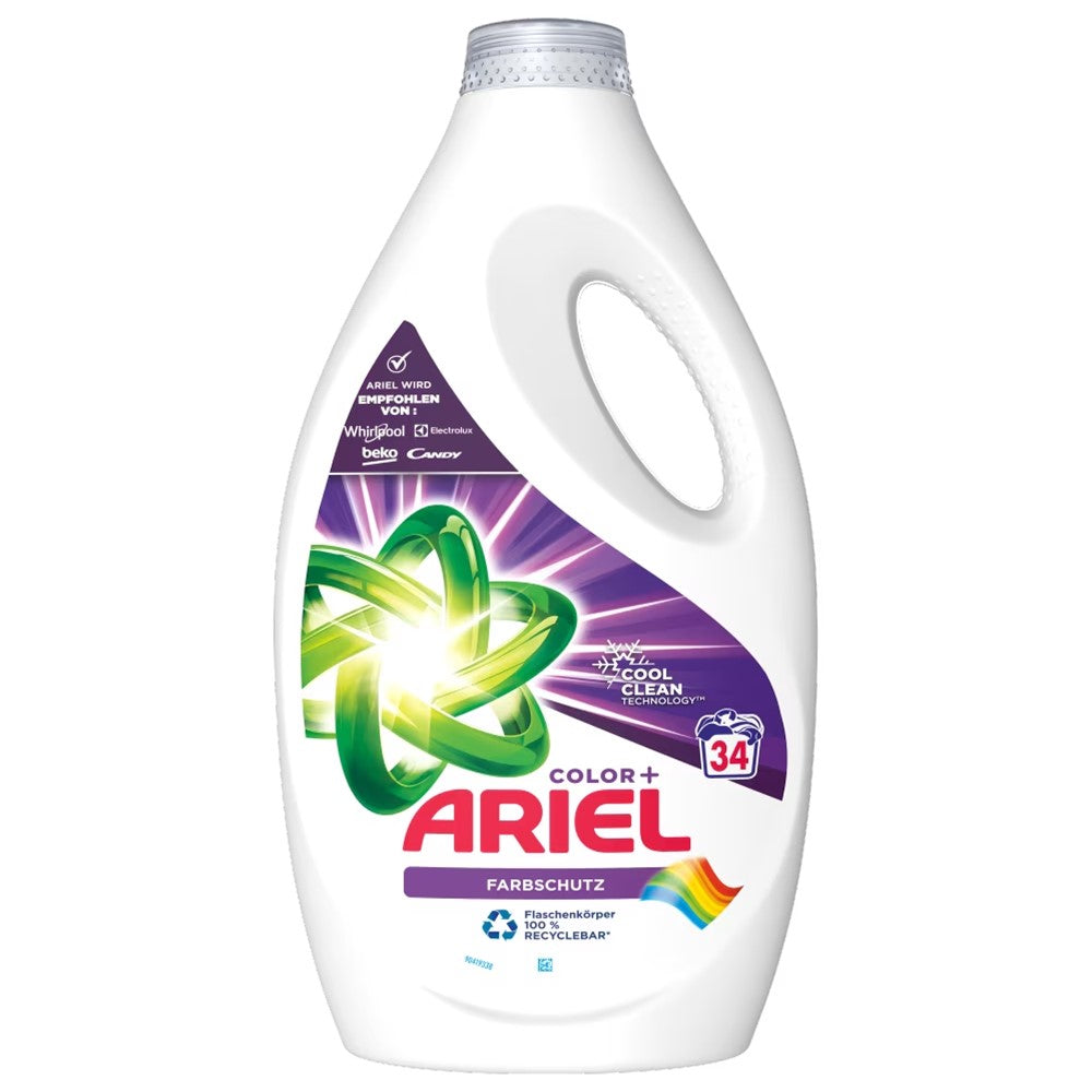 Ariel - Wasmiddel - Vloeibaar - Cool Clean - Color+ - 34Wb/1700ml