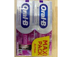 Oral-B 3D White Luxe Glamoureus wit - tandpasta - 2x 75 ml