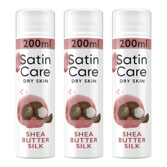 Gillette - Scheergel - Satin Care - Shea Butter Silk - 3 x 200ml