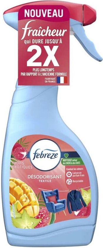 8x Febreze Textielverfrisser Spray Exotic Fruits 500 ml