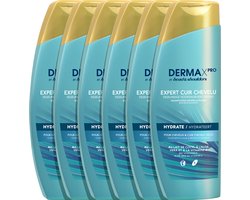 DERMAxPRO by Head & Shoulders - Hydrateert - Anti-roos shampoo - voor droog haar & droge hoofdhuid - Voordeelverpakking 6 x 225 ml