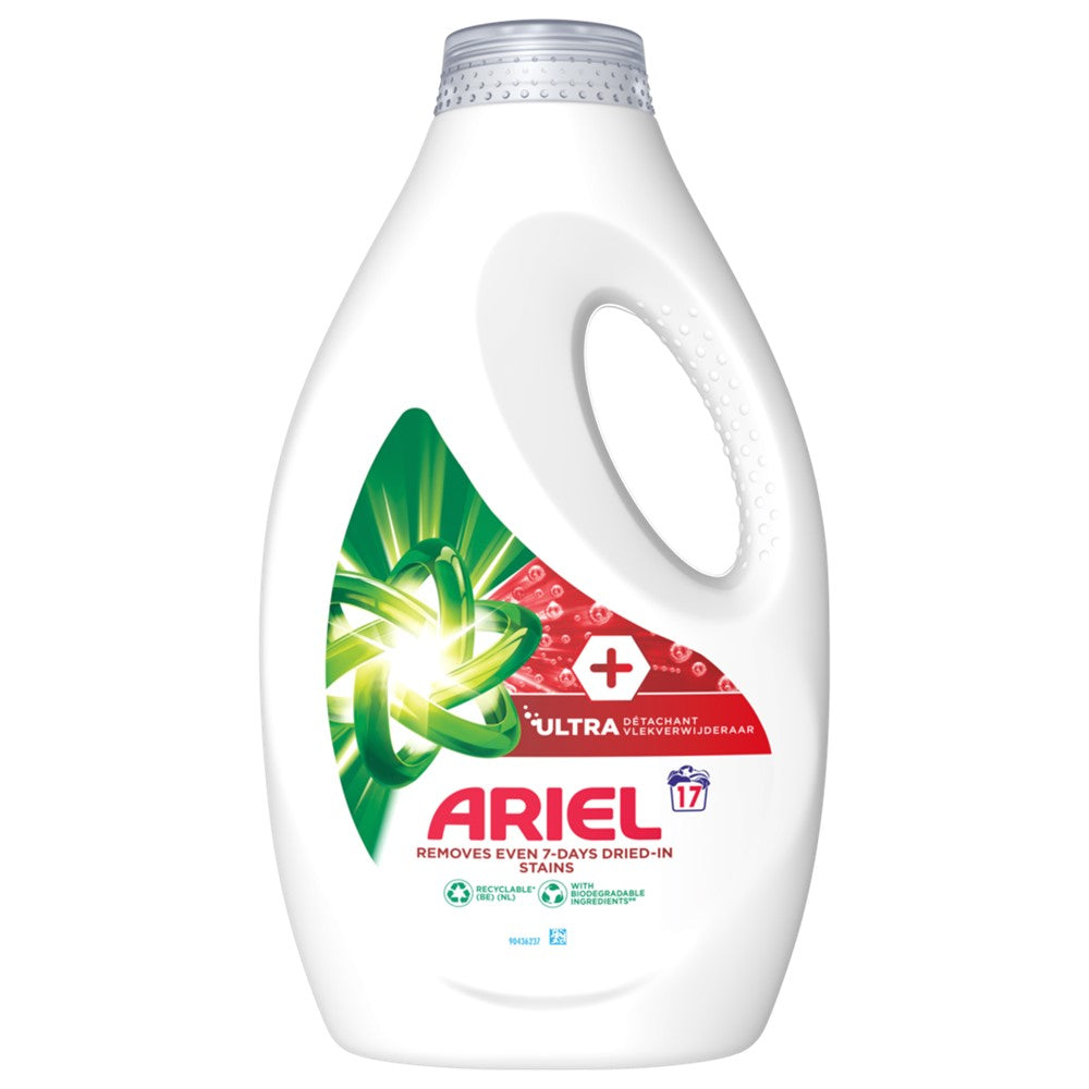 Ariel - Wasmiddel - Vloeibaar - Ultra Stain Removal + - 17Wb/765ml