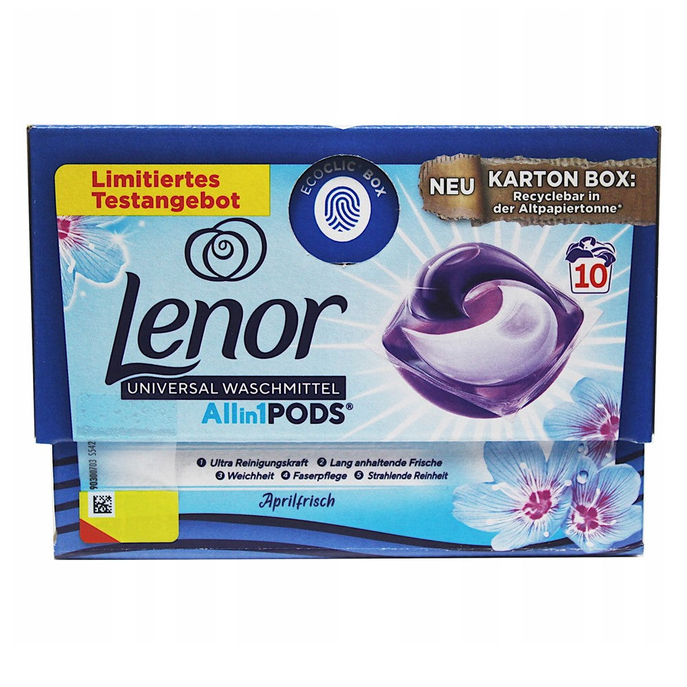 Lenor - Wasmiddel - Pods - All-in 1 Pods - April Fresh - 10Wb/193g