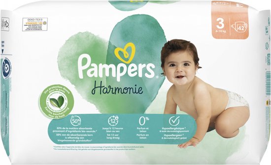 Pampers Harmonie 42 Luiers Maat 3 (6-10 kg)