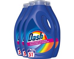 Dash Kleur - Vloeibaar Wasmiddel - 4 x 51 Wasbeurten Voordeelverpakking