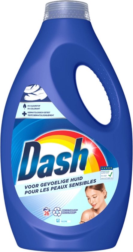 Dash Vloeibaar Wasmiddel Sensitive - 1.170 ml (26 wasbeurten)
