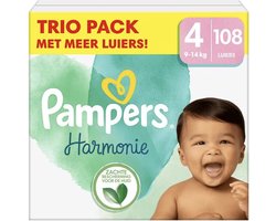 Pampers - Harmonie - Maat 4 - Mega Pack - 108 stuks - 9/14 KG