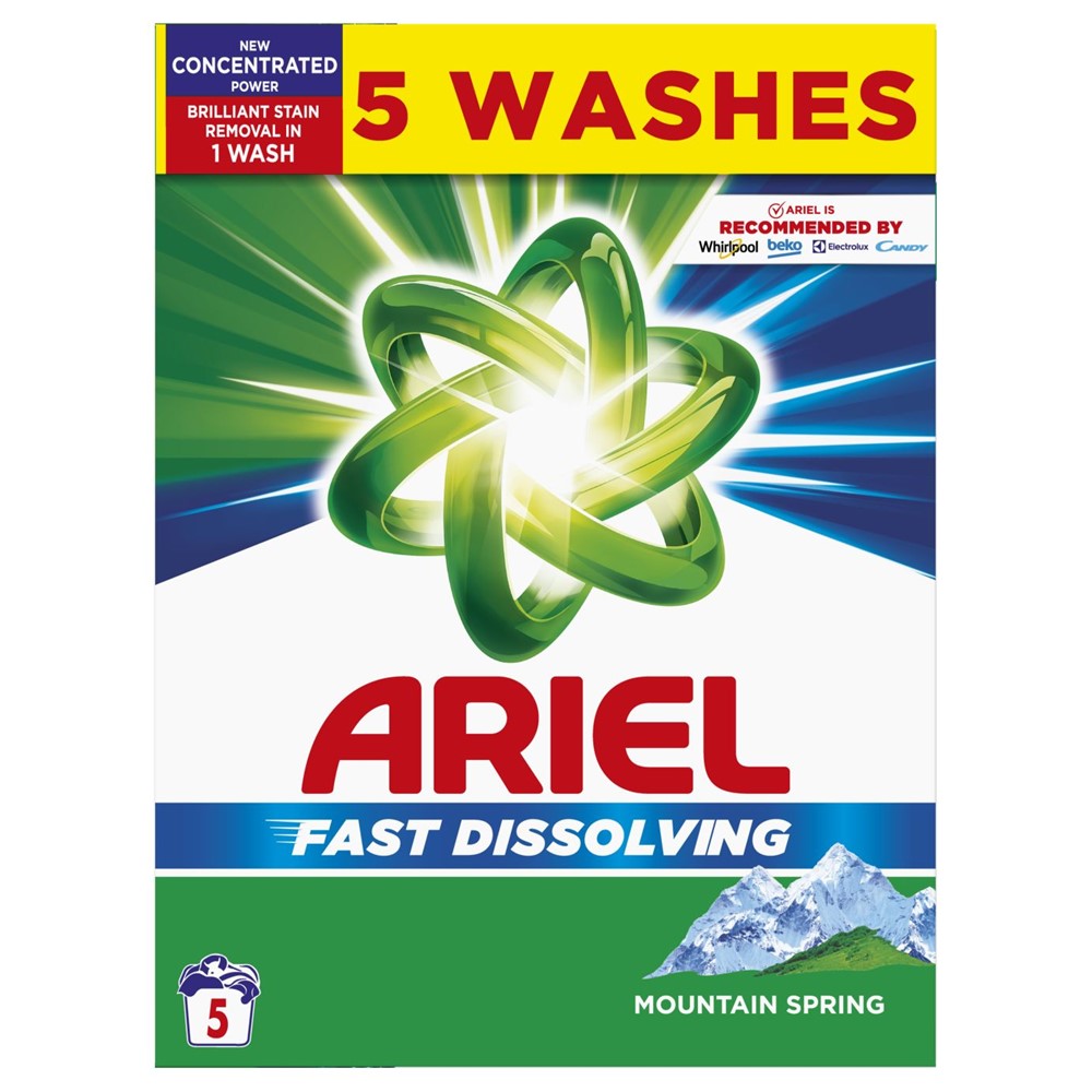 Ariel - Wasmiddel - Waspoeder - Mountain Spring - 5Wb/275g