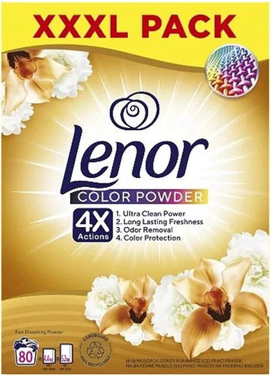 Lenor waspoeder - Gouden orchidee - Gekleurde was - 80 wasbeurten
