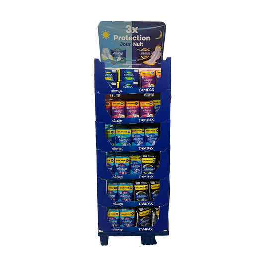 Always - Display - Maandverband - 9 Assortimenten - + Tampax - 103 Stuks