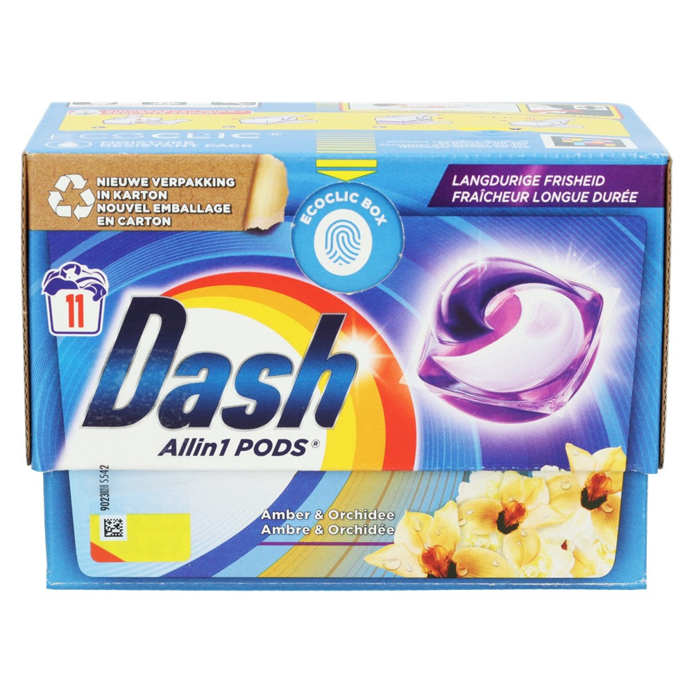 Dash - Wasmiddel - Pods - Allin1 Pods - Amber & Orchidee - 11Wb/250.8g