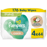 Pampers - Babydoekjes - Harmonie - Coco - 0% Plastic - 4x44 Stuks
