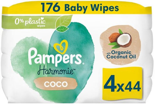 Pampers Babydoekjes Harmonie Coco - 176 Doekjes - 4-PACK (4x44)