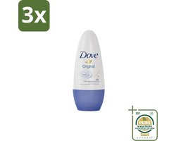 3 x Dove – Deodorant Roller – Original – 50 ml - Grootverpakking - Deodorant Roller - Okselgeur - Hydraterende Deodorant - Klassieke Dove-geur - Frisse Geur