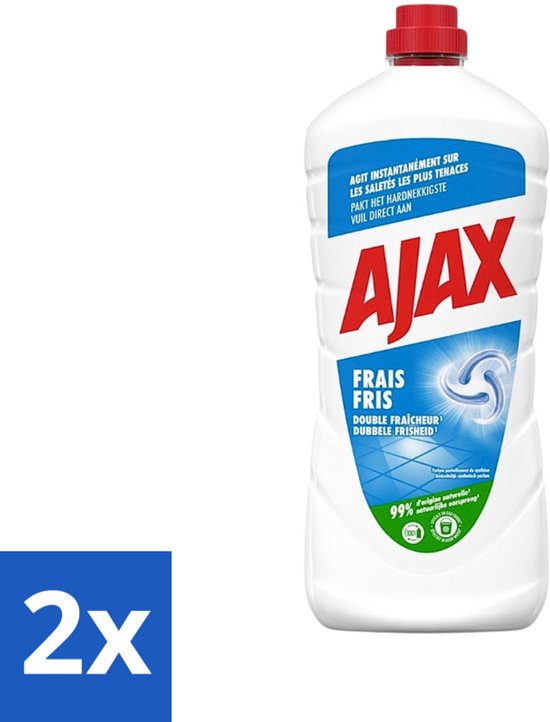 Ajax - Allesreiniger - Fris - 1,25L - Voordeelverpakking - 2 stuks