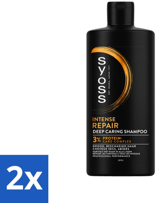 SYOSS - Repair 440 ml - Shampoo - Herstellende Formule - 440ml - Voordeelverpakking - 2 stuks