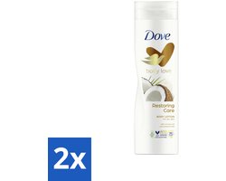Dove Bodylotion - Nourishing Secrets - Restoring Ritual - Kokos & Amandel - 400 ml - Voordeelverpakking - 2 stuks