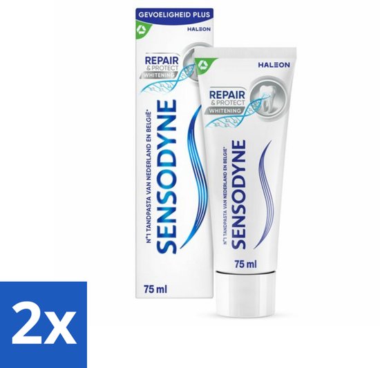 Sensodyne - Tandpasta - Repair & Protect - Deep Repair - Gevoelige Tanden - 75 ml - Voordeelverpakking - 2 stuks