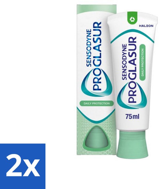 Sensodyne - Tandpasta - ProGlasur Daily Protection - Dagelijkse Bescherming - 75 ml - Voordeelverpakking - 2 stuks