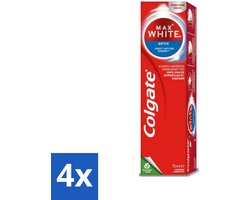 Colgate - Max White Optic - Tandpasta - 75ml - 1 Stuk - Voordeelverpakking - 4 stuks