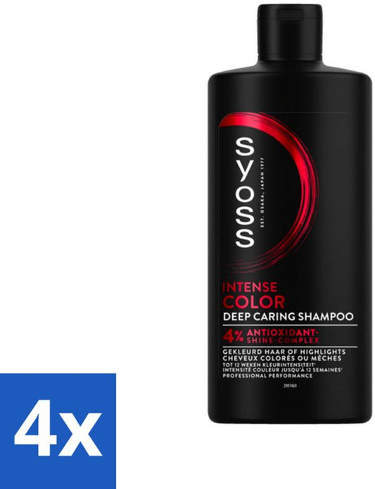SYOSS - Color 440 ml - Shampoo - Langdurige Styling - 440ml - Voordeelverpakking - 4 stuks