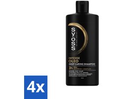 SYOSS - Oleo - Shampoo - Langdurige Styling - 440ml - Voordeelverpakking - 4 stuks