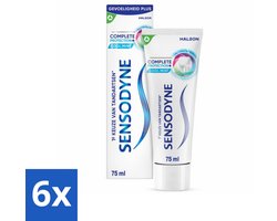 Sensodyne - Tandpasta - Complete Protection + Cool Mint - Koele Munt - 75 ml - Voordeelverpakking - 6 stuks
