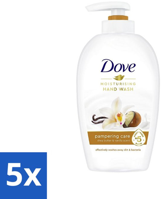 Dove - Handzeep - Pampering Care - Verzachtend - 250 ml - Bulkverpakking - 5 stuks