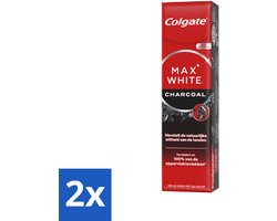 Colgate - Tandpasta - Max White - Charcoal - 75 ml - Voordeelverpakking - 2 stuks