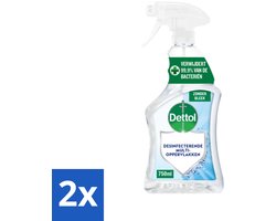 Dettol - Allesreiniger - Spray - Zonder Bleek - Perfecte Hygiëne - 750ml - Voordeelverpakking - 2 stuks