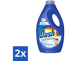 Dash Sensitive - Vloeibaar Wasmiddel - Voor Gevoelige Huid - Witte en Gekleurde Was - 26 Wasbeurten - Voordeelverpakking - 2 stuks