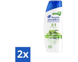 Head & Shoulders - 2in1 Sensitive - Anti-Roos Shampoo & Conditioner - Aloë Vera - 270ml - Voordeelverpakking - 2 stuks