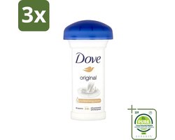 3 x Dove - Deodorant - Roll-on - Original - Frisse geur en bescherming - 50 ml - Grootverpakking - Dove Deodorant - Antitranspirant - Deodorant Stick - Mushroom Original - Deodorant Voor Gevoelige Huid