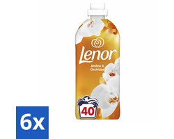 Lenor - Wasverzachter - Amber & Orchidee - 40 Wasbeurten - Voordeelverpakking - 6 stuks