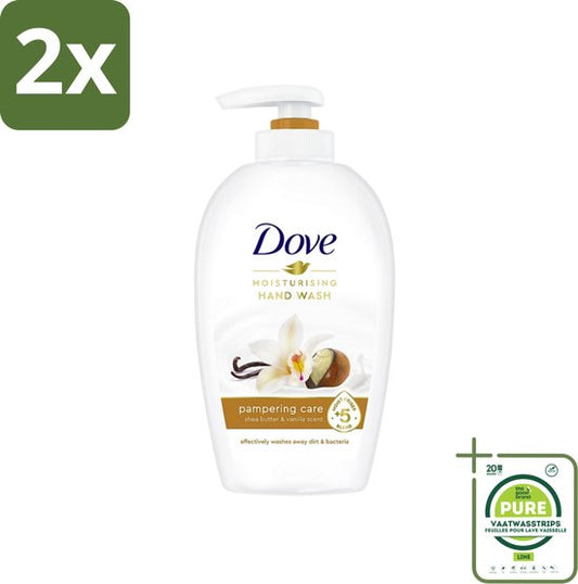 Dove - Handzeep - Pampering Care - Verzachtend - 250 ml - Voordeelverpakking - 2 stuks - Dove handzeep - Shea boter