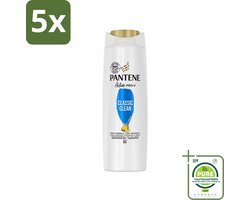 5 x Pantene - Shampoo - Classic Clean - Verfrissende Reiniging - Voor Normaal Haar - 225 ml - Grootverpakking - Pantene Shampoo - Shampoo Voor Normaal Haar - Verfrissende Reiniging - Diepe Reiniging - Haarverzorging