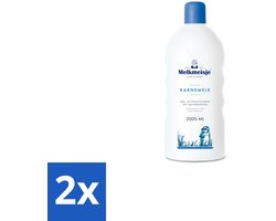 Melkmeisje Bad en Douche Crème Karnemelk 2000 ml - Voordeelverpakking - 2 stuks