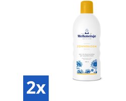 Melkmeisje Bad en Douche Crème Zonnebloem en Melk 1000 ml - Voordeelverpakking - 2 stuks