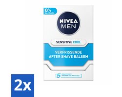 NIVEA Men Aftershave Balsem Sensitive Cooling 100 ml - Voordeelverpakking - 2 stuks