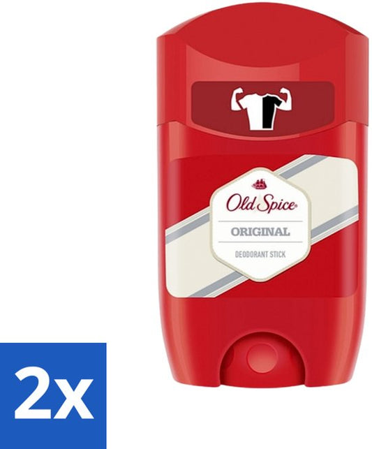 Old Spice - Original - High Endurance - Deodorantstick - Langdurige Frisheid - 50 g - Voordeelverpakking - 2 stuks