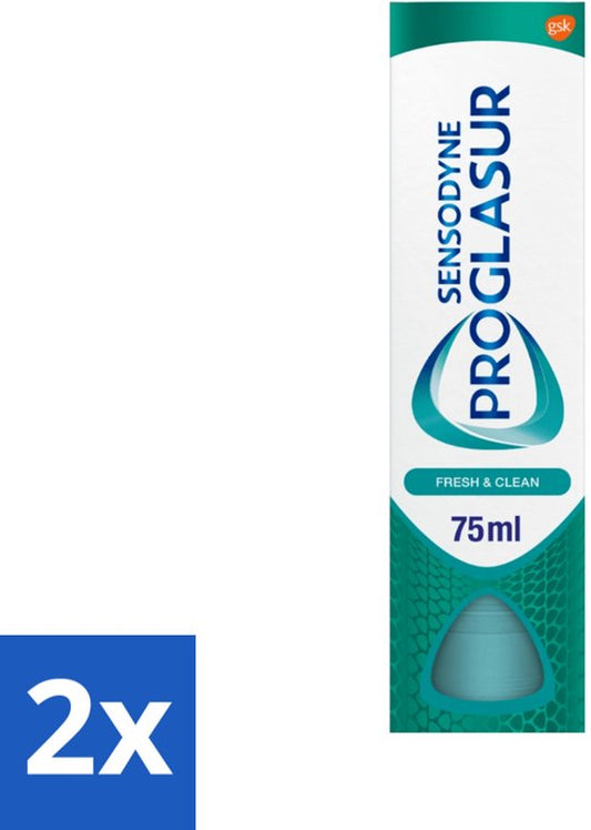 Sensodyne - Tandpasta - Pro Glasur - Fresh & Clean - 75ml x 2