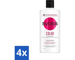 Syoss Conditioner Color - Shampoo - Kleurbehoud - 440 ml - Voordeelverpakking - 4 stuks