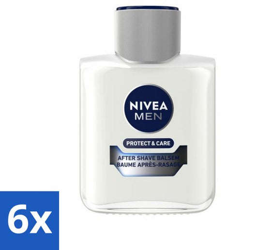NIVEA Men Aftershave Balsem Protect & Care 100 ml - Voordeelverpakking - 6 stuks