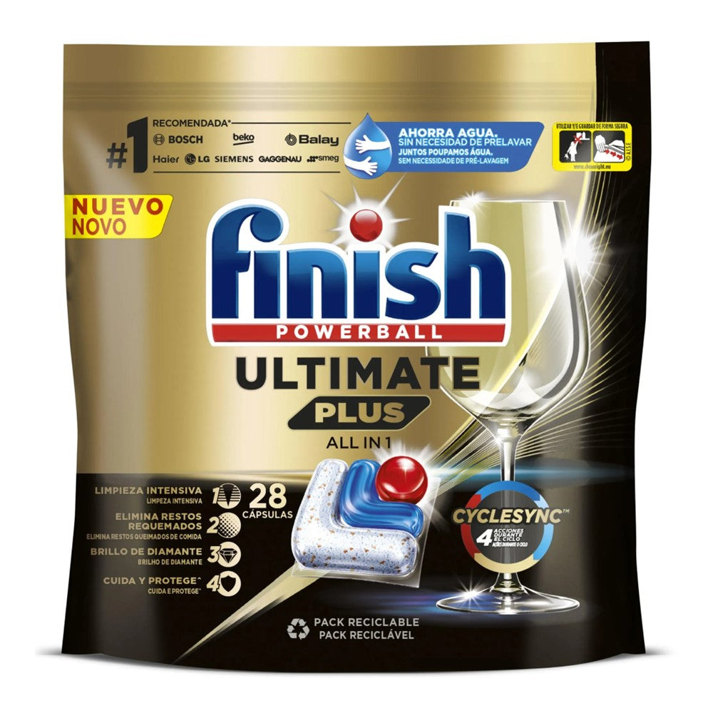 Finish - Vaatwas - Capsule - Allin1 - Ultimate Plus - 28 Stuks