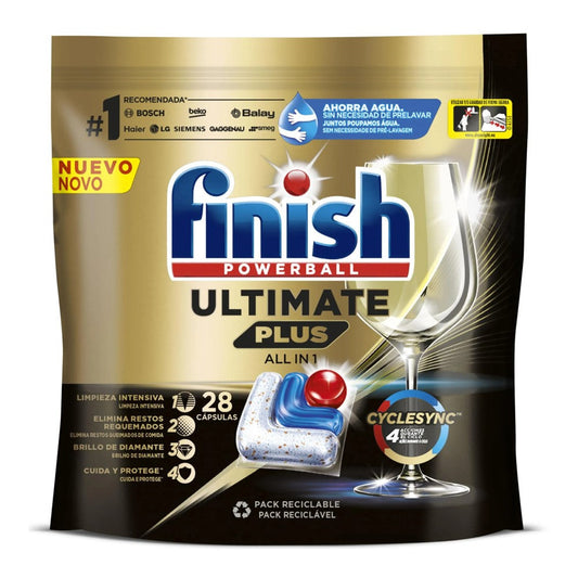 Finish - Vaatwas - Capsule - Allin1 - Ultimate Plus - 28 Stuks