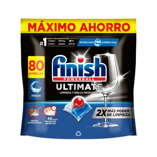Finish Powerball - Vaatwas - Capsule - Ultimate Cleaning - 80Wb/1032g