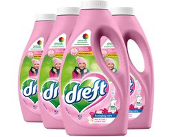 4x Dreft Vloeibaar Wasmiddel Delicate & Wool 24 Wasbeurten 1,2 liter